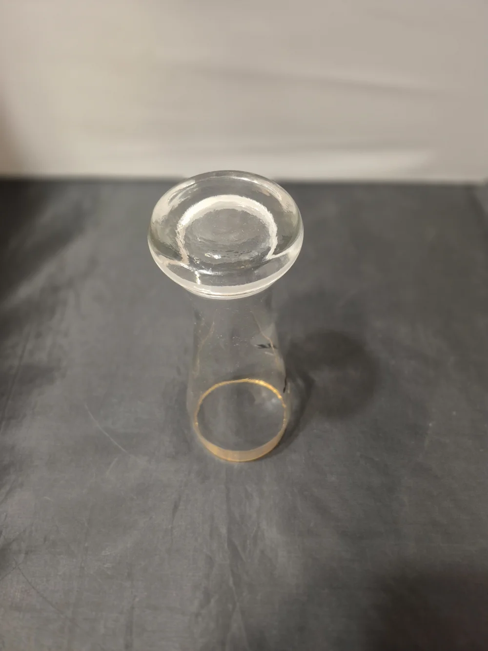 Vintage Gold Rimmed Beer Glass Collectible. Tucher